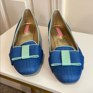 Isaac Mizrahi Women’s Blue and Mint Flats Size 9,5